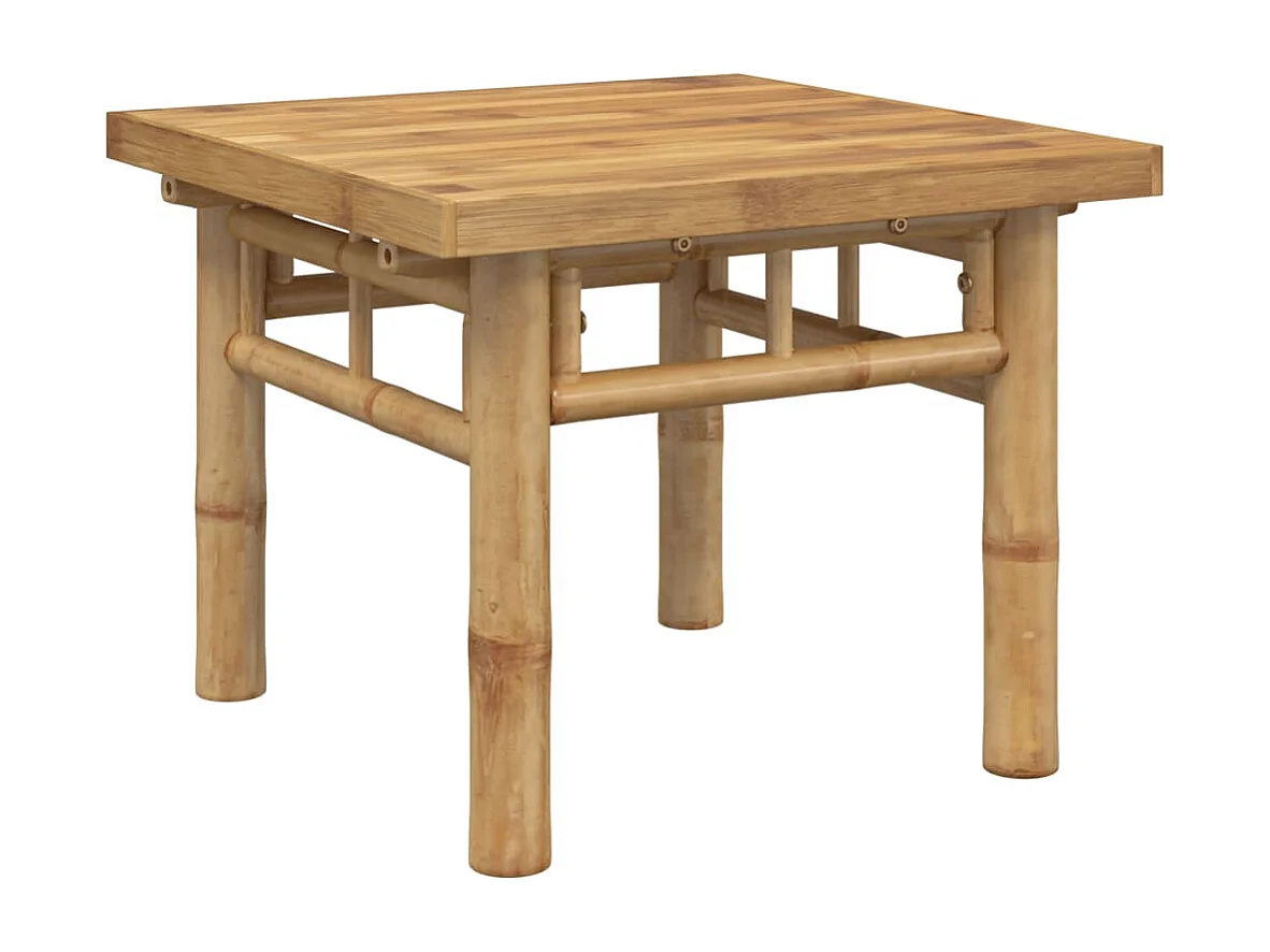 Mesa de centro de bambú 45x45x35 cm