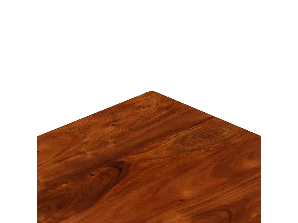 Mesa de centro madera maciza acacia acabado miel 100x50x30 cm