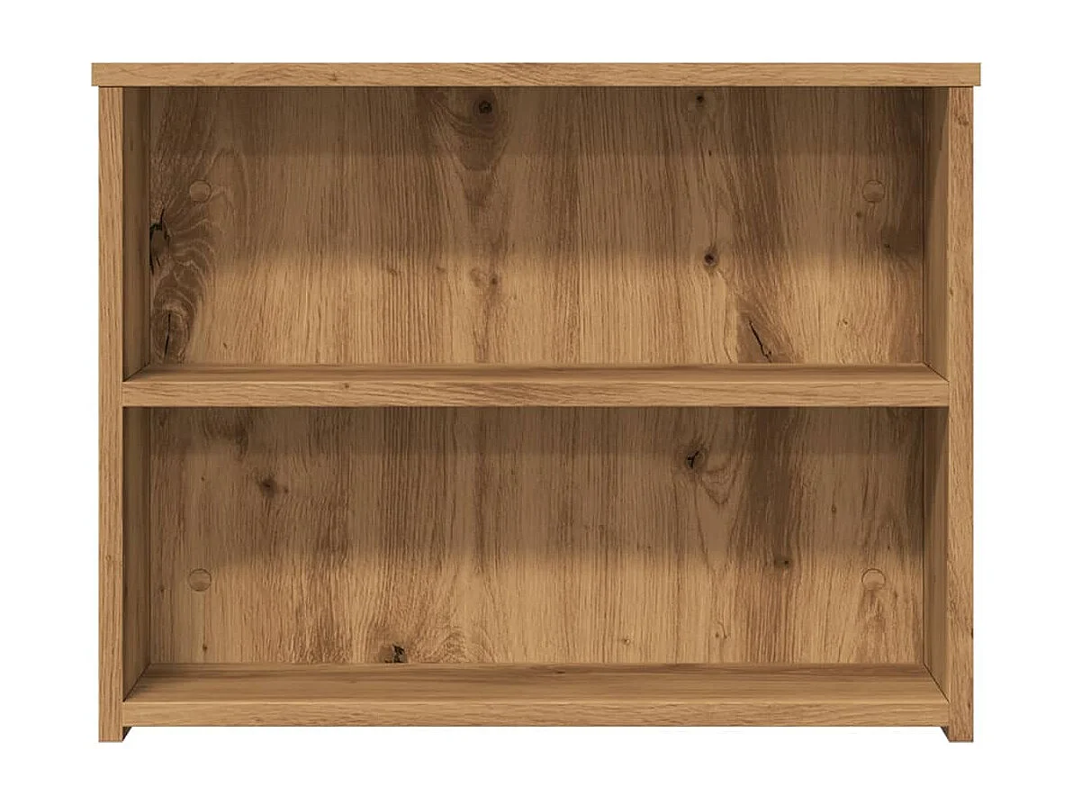 Table basse chêne artisanal 102x55x42 cm bois d'ingénierie