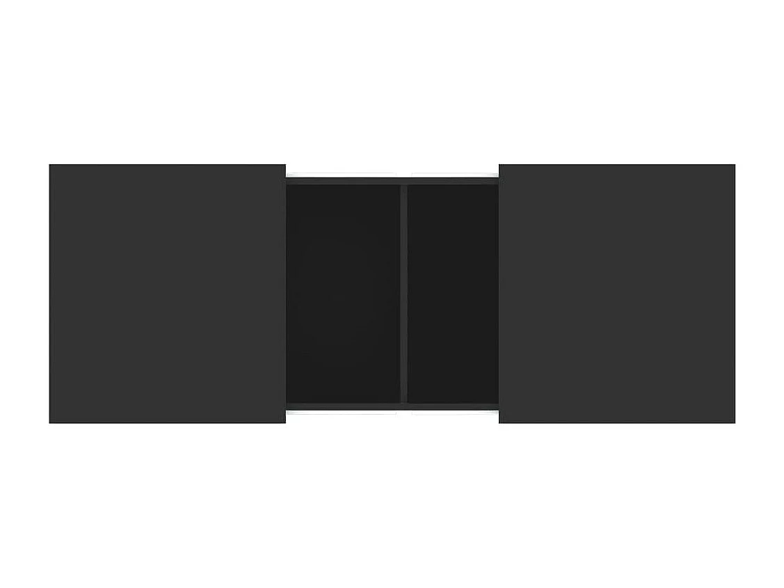 Table basse noir 100x55x40 cm bois d'ingénierie