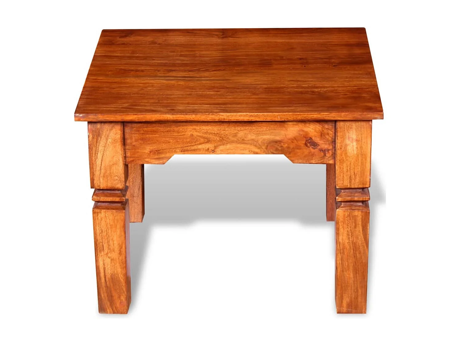 Mesa de centro de madera maciza 60x60x45 cm