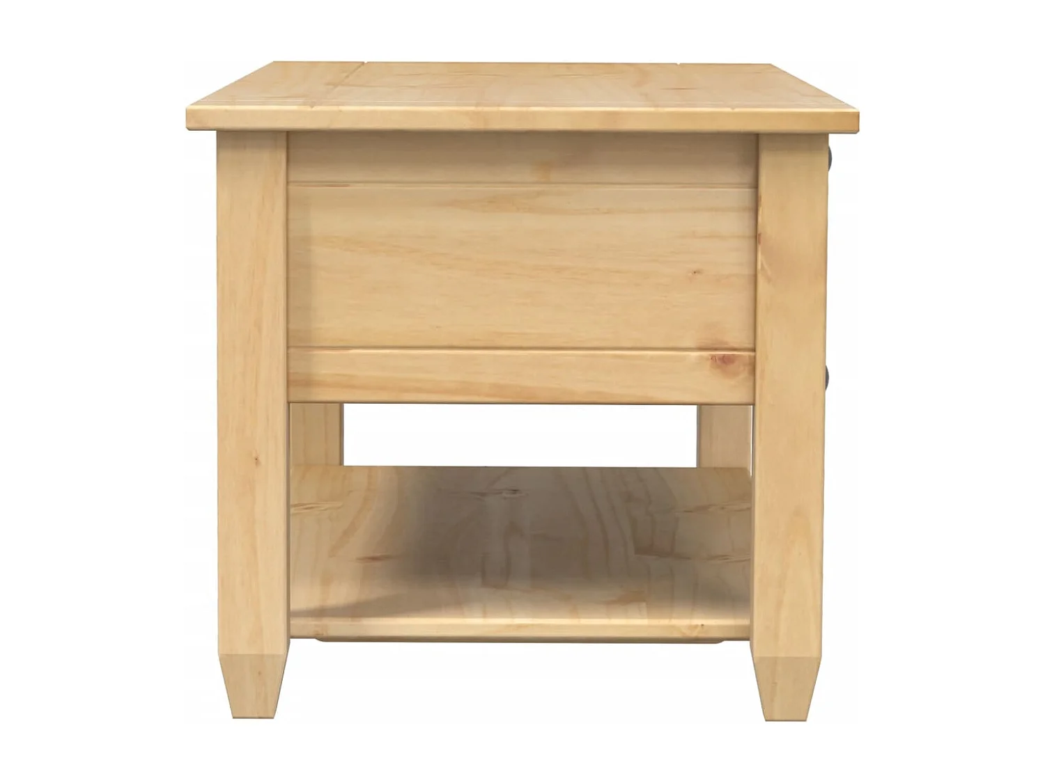 Table basse avec tiroirs Corona 100x48x45 cm bois de pin massif