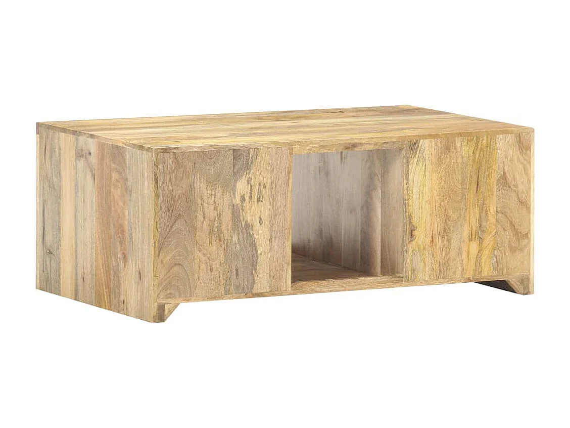Table basse 90x50x35 cm Bois solide de manguier