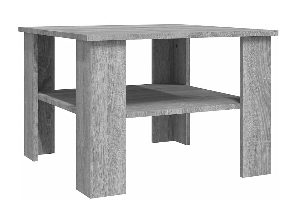 Table basse Sonoma gris 60x60x42 cm Bois d'ingénierie