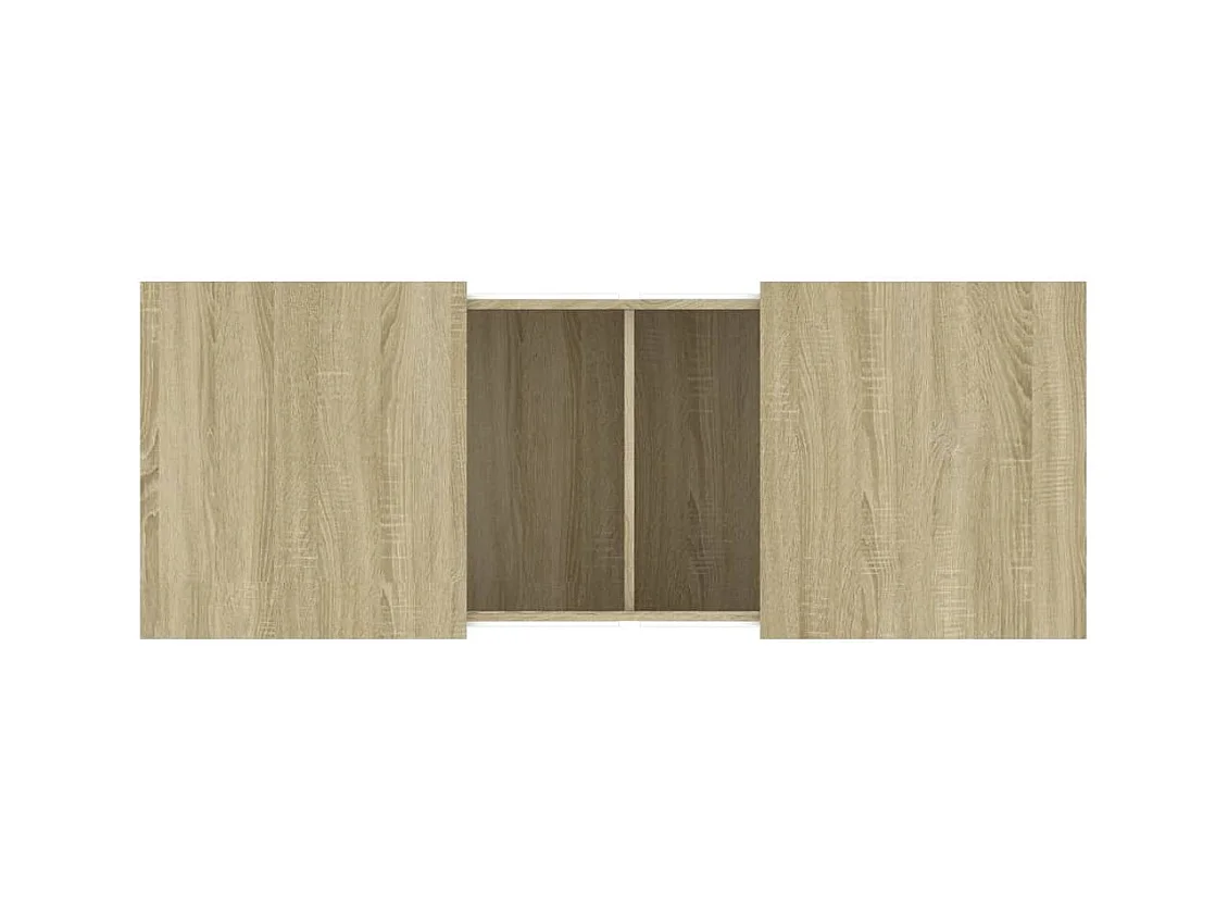 Table basse chêne sonoma 100x55x40 cm bois d'ingénierie