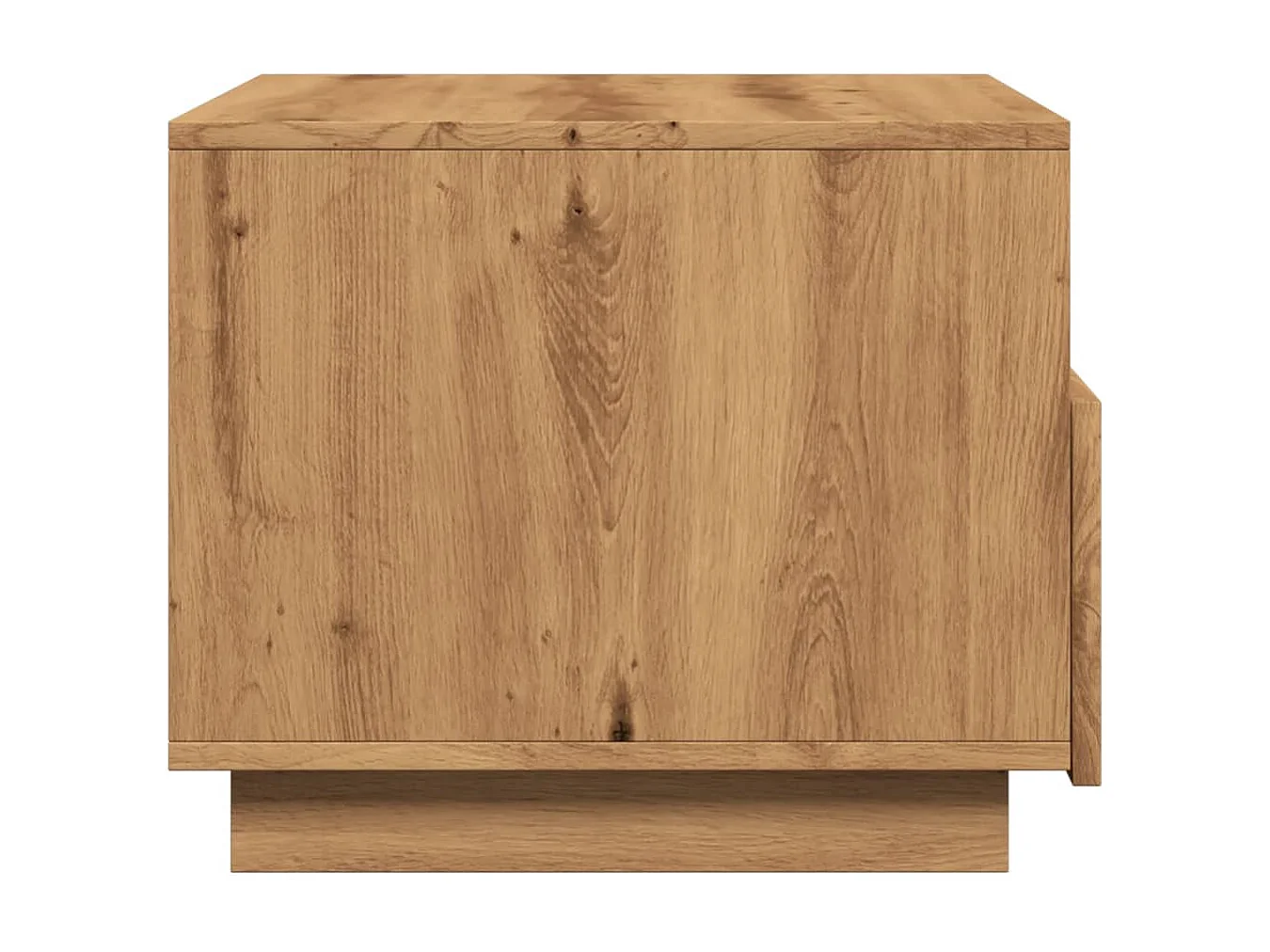 Table basse avec lumières LED chêne artisanal 50x49x40 cm