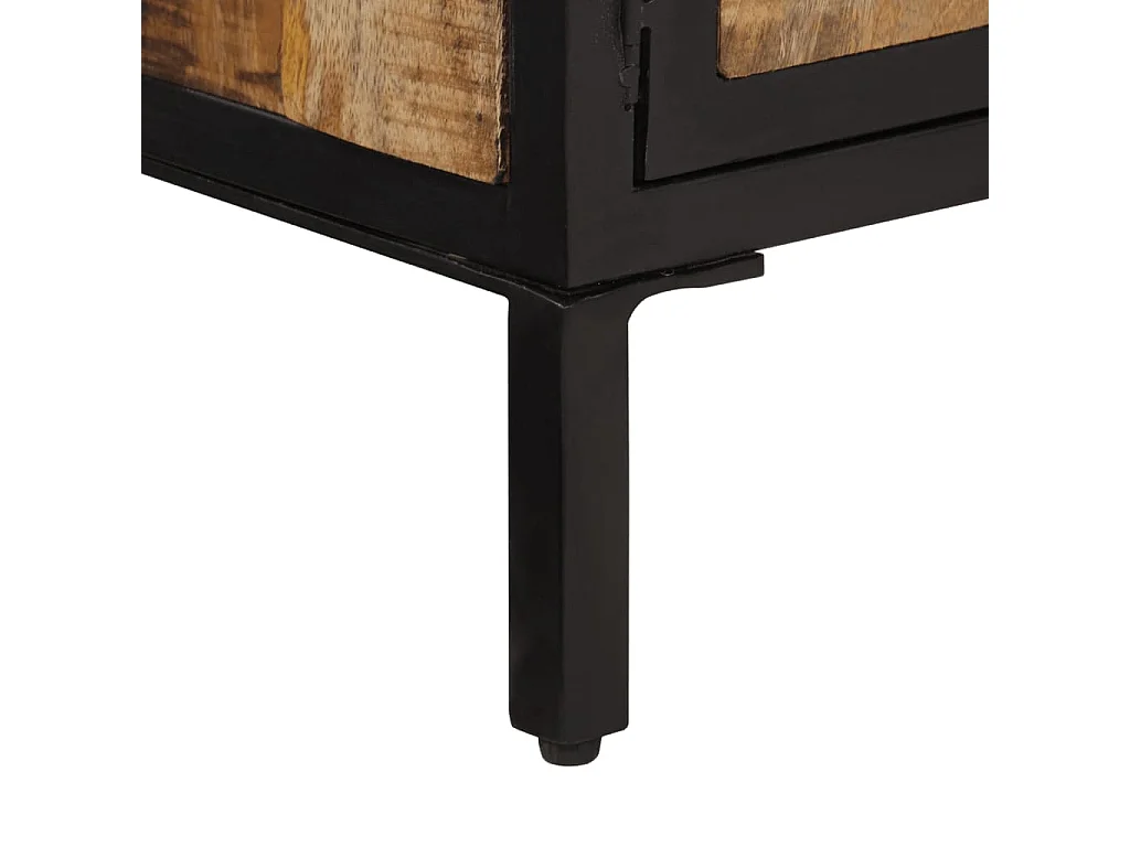 Mesa de centro 80x50x40 cm madeira de mangueira áspera maciça