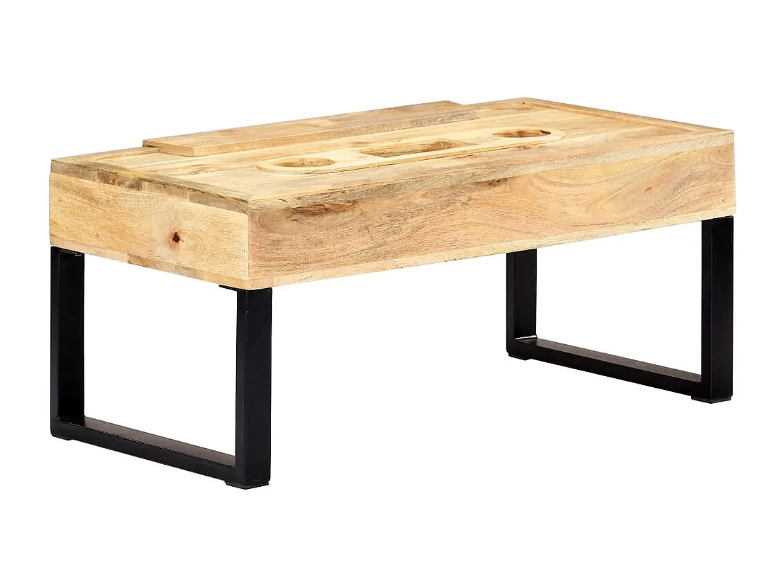 Table basse Style cassette 100x52x45 cm Bois de manguier massif