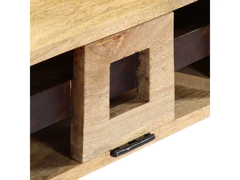 Table basse Style cassette 100x52x45 cm Bois de manguier massif