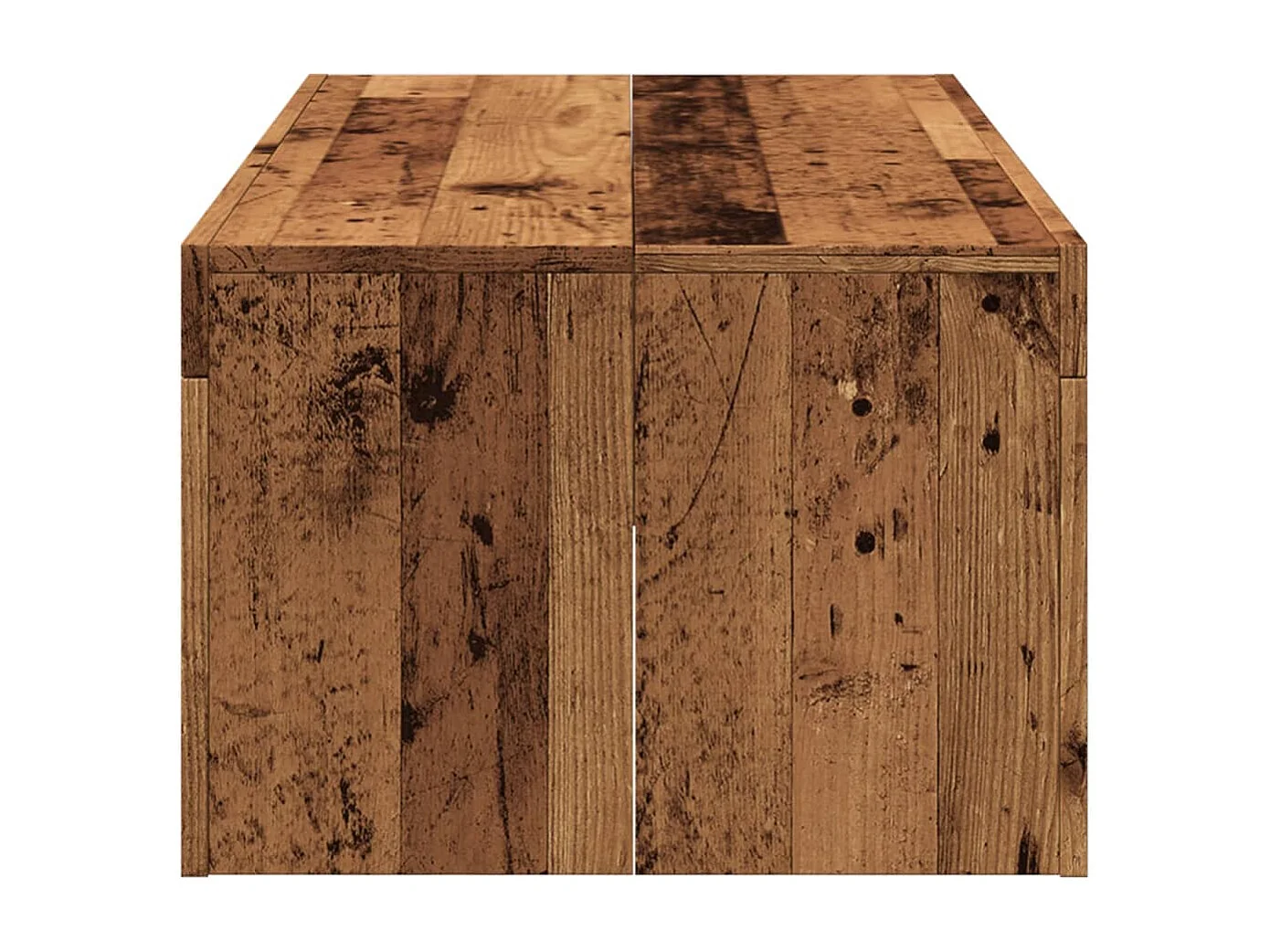 Mesa de centro madera de ingeniería envejecida 102x50x35 cm