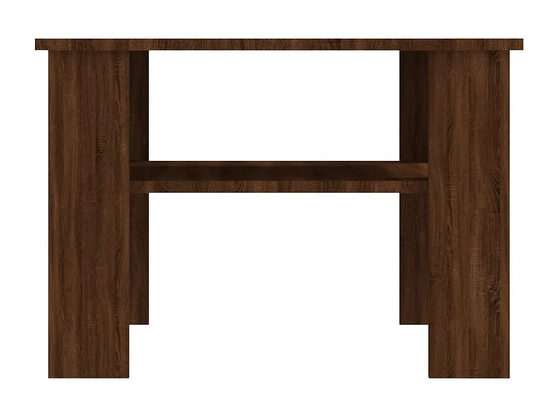 Table basse Chêne marron 60x60x42 cm Bois d'ingénierie