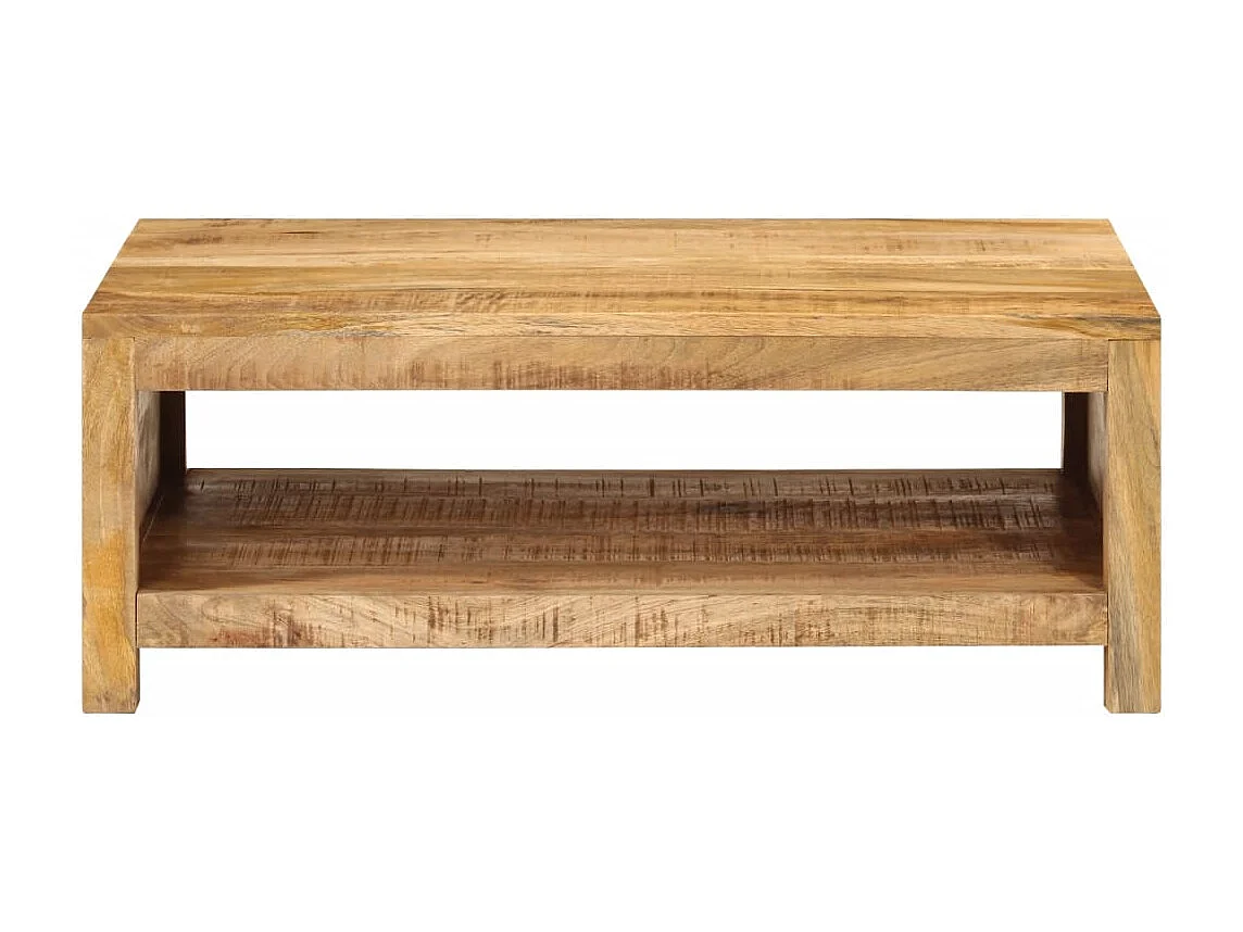 Table basse 80x55x30 cm bois de manguier massif