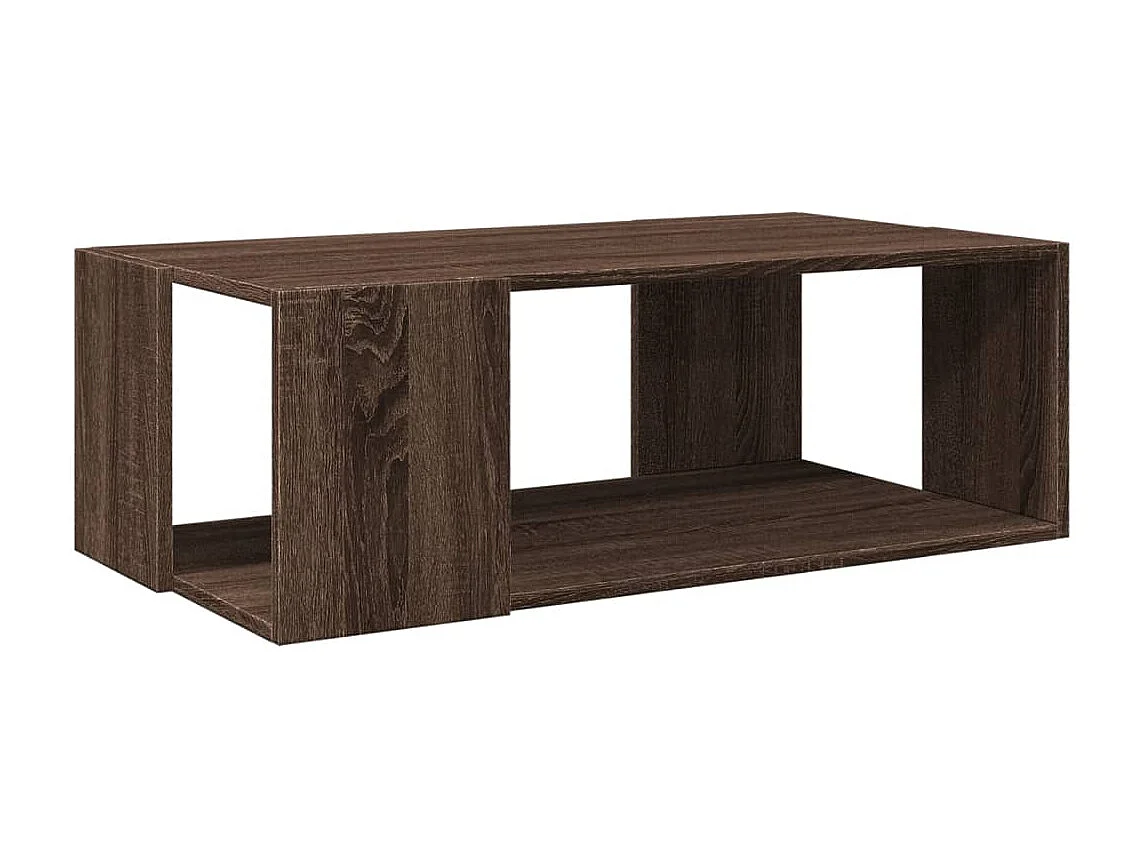 Table basse chêne marron 89,5x48x30 cm bois d'ingénierie
