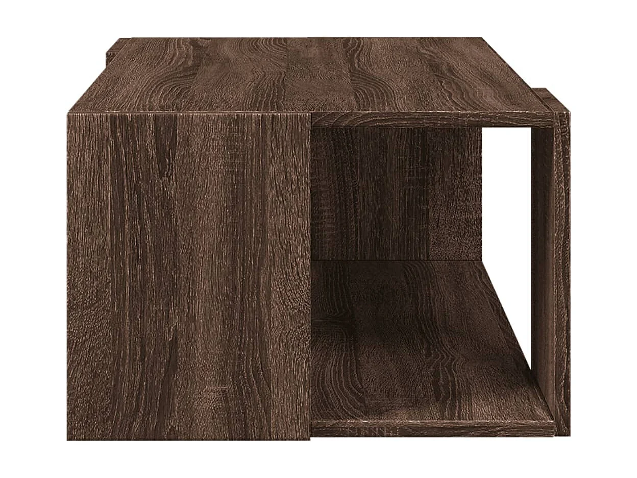 Table basse chêne marron 89,5x48x30 cm bois d'ingénierie