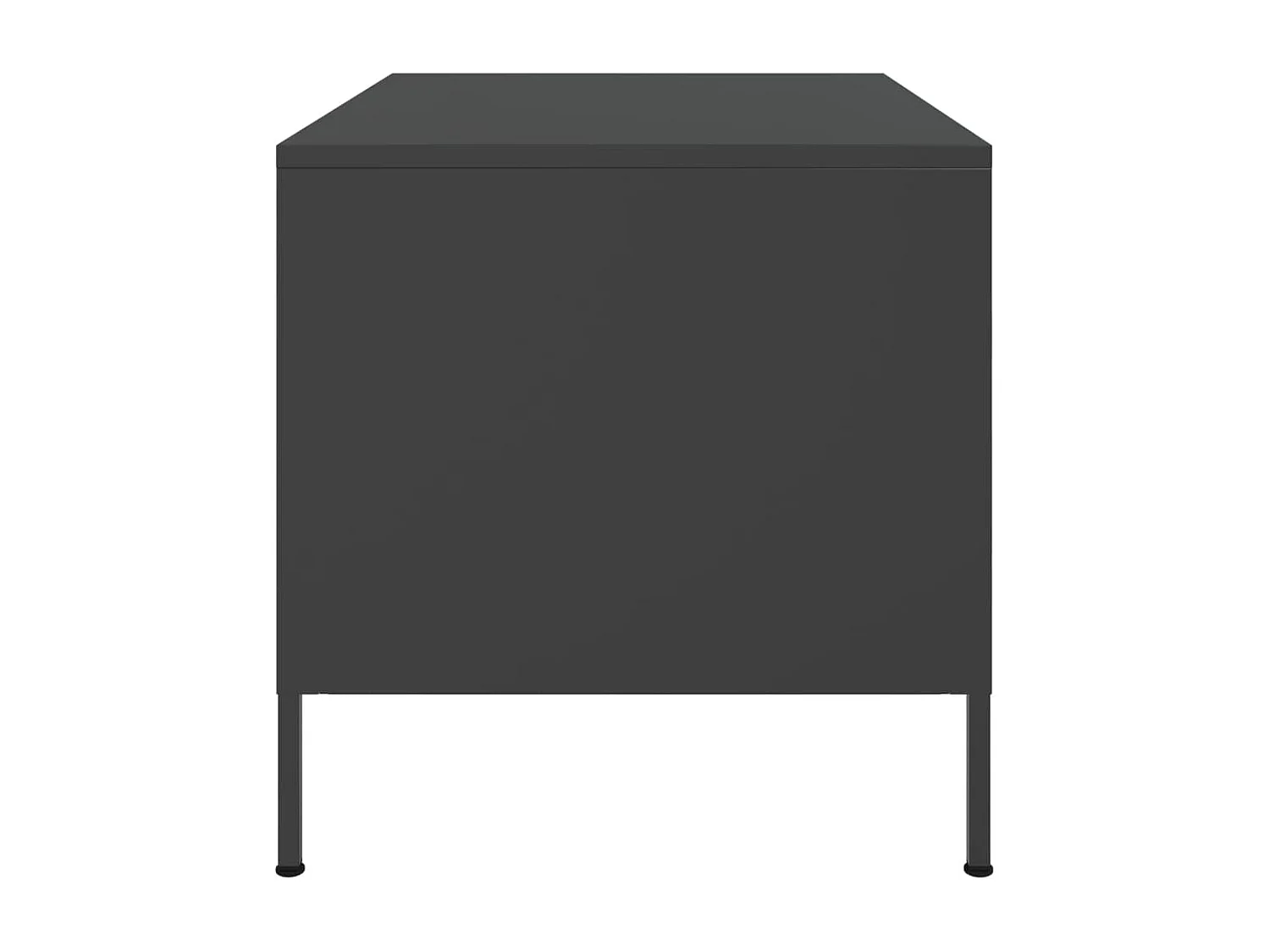 Mesa de centro acero laminado en frío negro 68x50x50,5 cm
