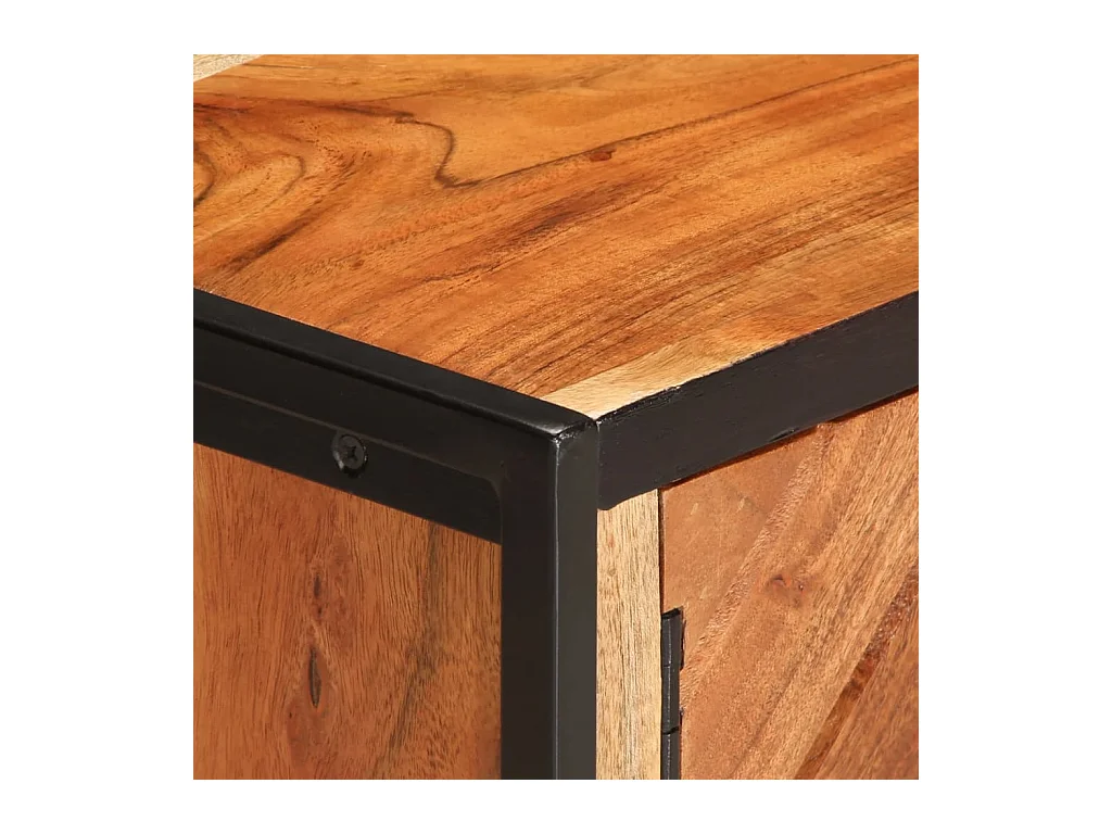 Table basse 90x55x40 cm bois massif d'acacia