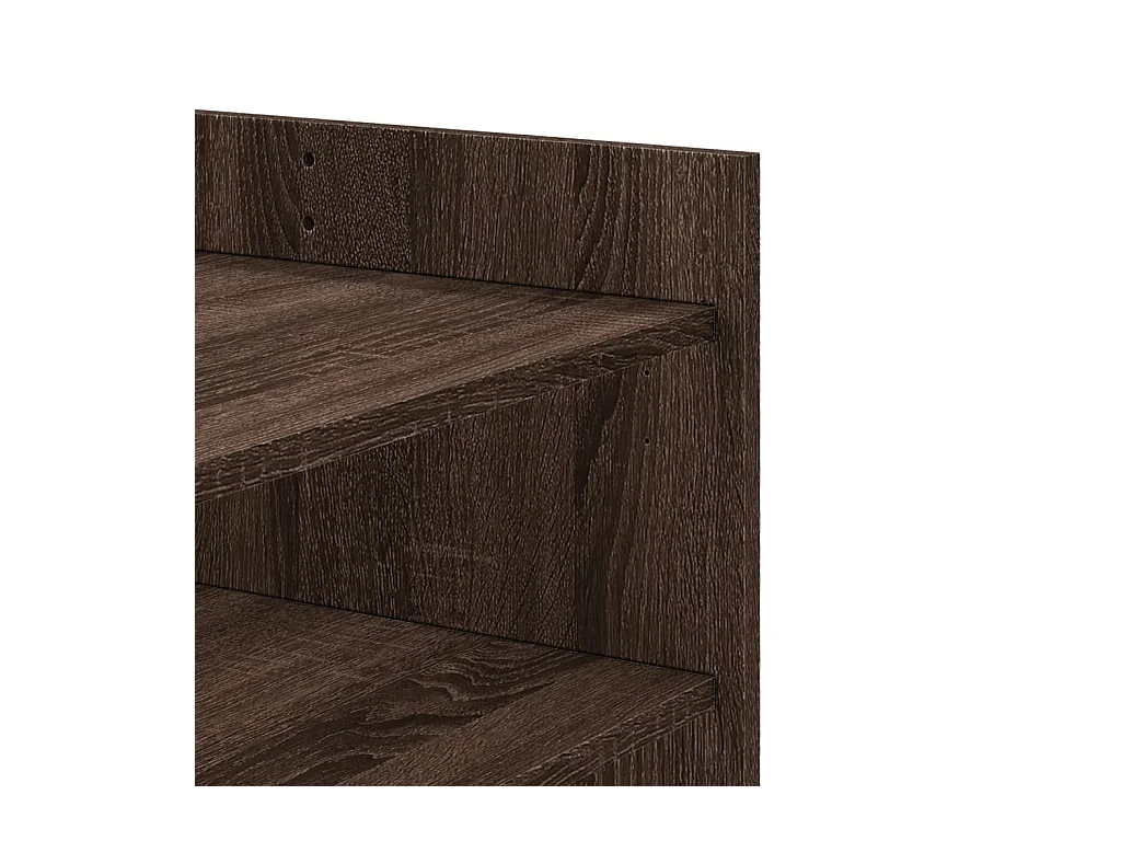Table basse chêne marron 100x50x50 cm bois d'ingénierie