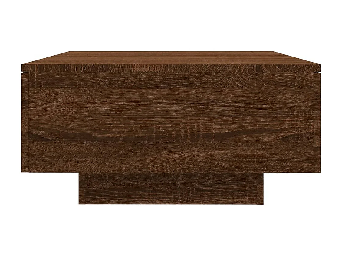 Table basse Chêne marron 90x60x31 cm Bois d'ingénierie