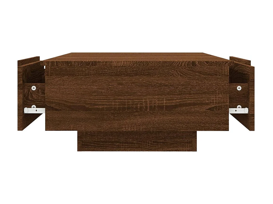 Table basse Chêne marron 90x60x31 cm Bois d'ingénierie