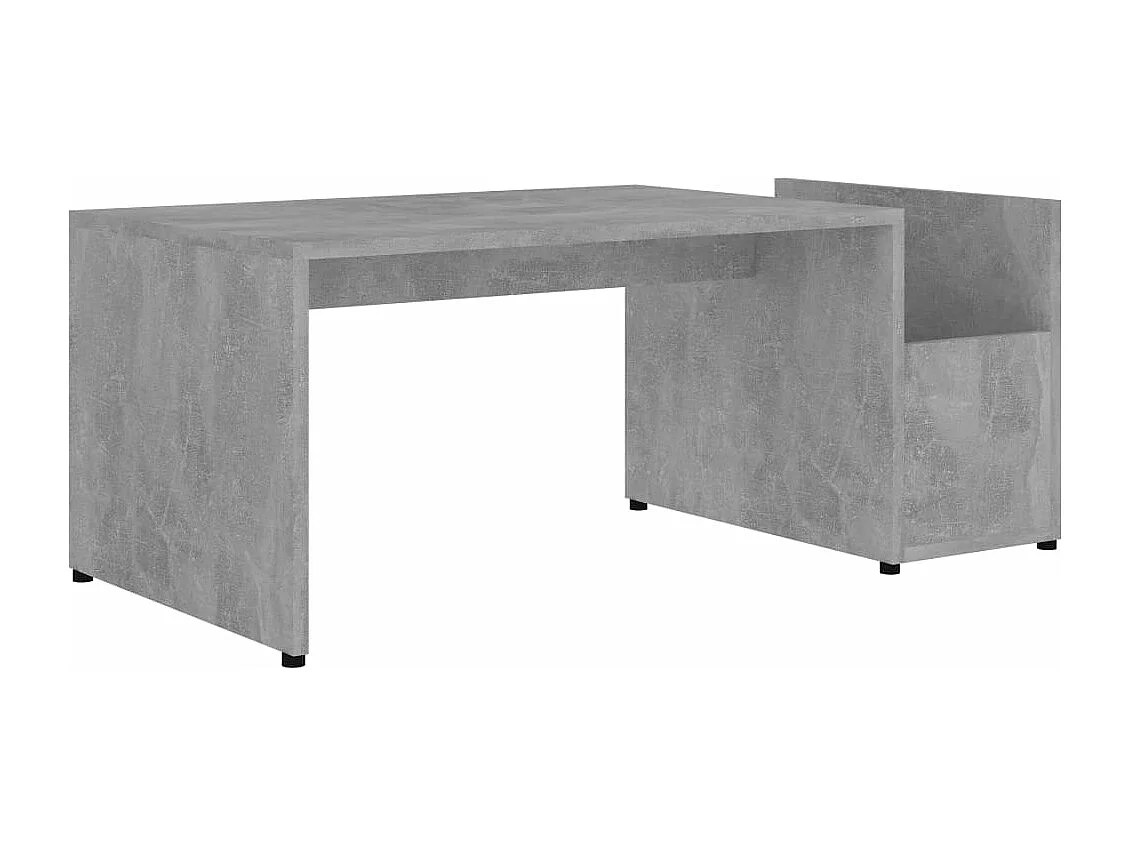 Table basse Gris béton 90x45x35 cm Aggloméré