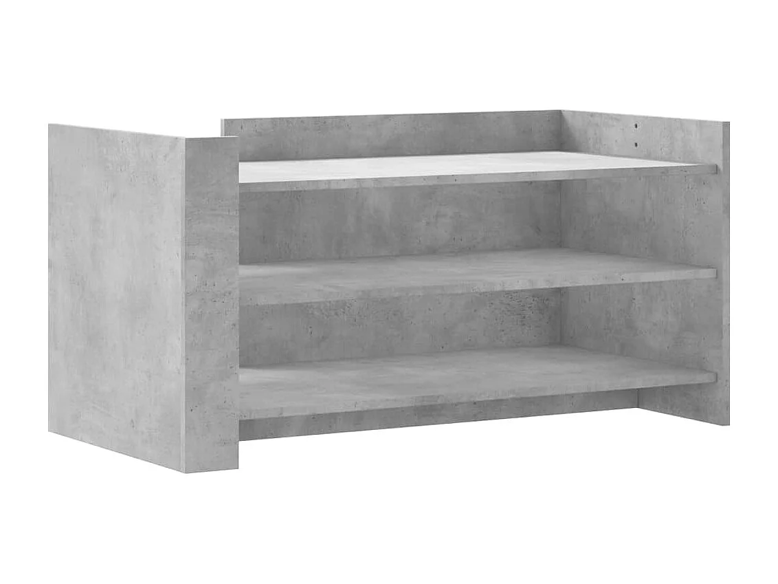 Table basse gris béton 100x50x50 cm bois d'ingénierie