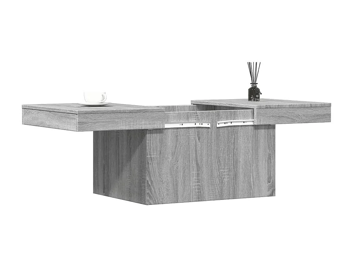 Salontafel 100x55x40 cm bewerkt hout grijs sonoma eikenkleurig