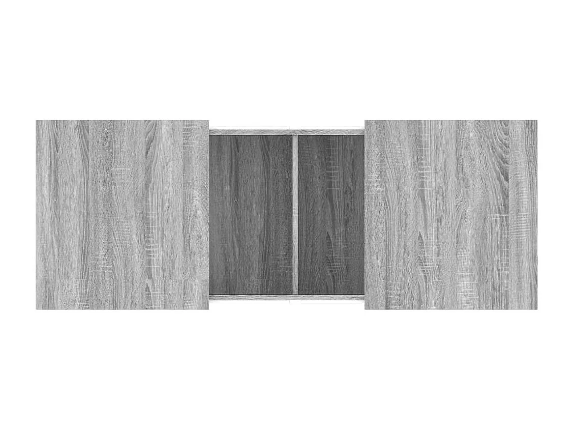 Salontafel 100x55x40 cm bewerkt hout grijs sonoma eikenkleurig