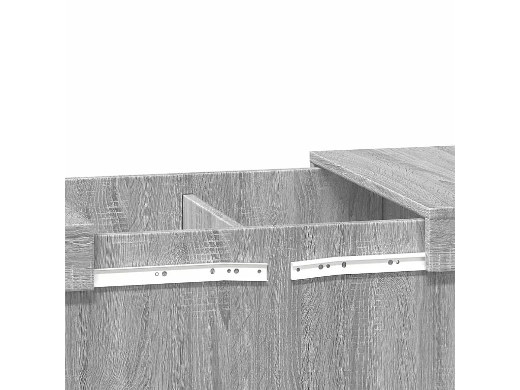 Salontafel 100x55x40 cm bewerkt hout grijs sonoma eikenkleurig