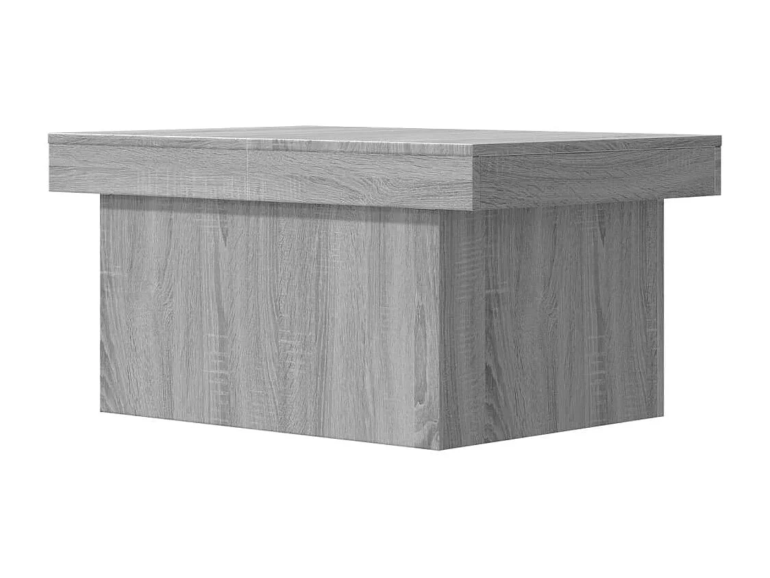 Table basse sonoma gris 100x55x40 cm bois d'ingénierie