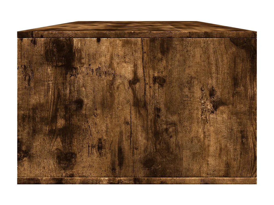 Table basse chêne fumé 102x55x35 cm bois d'ingénierie