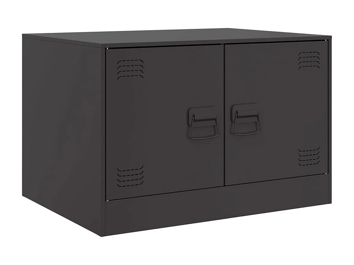 Table basse noir 67x50x44 cm acier