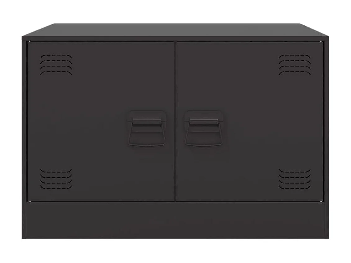 Table basse noir 67x50x44 cm acier