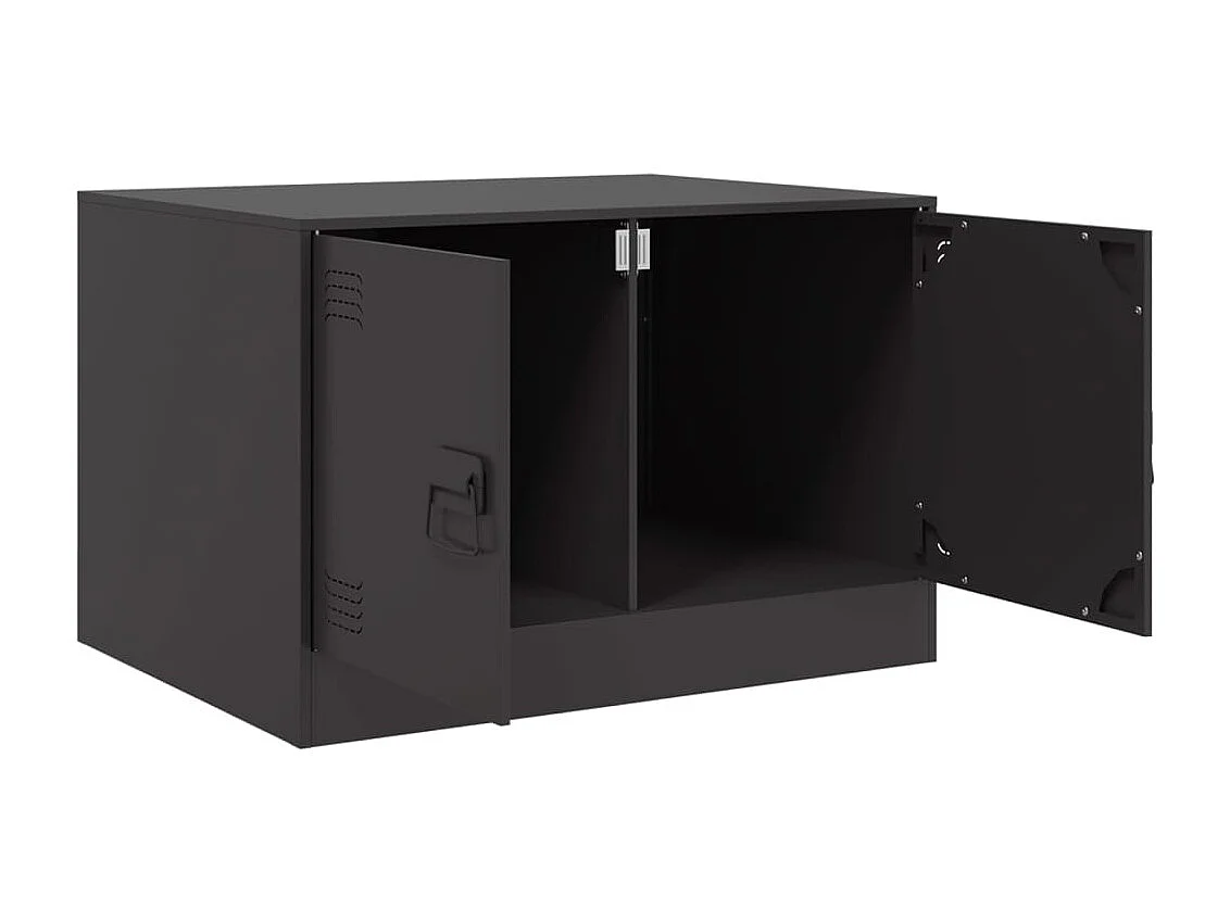 Table basse noir 67x50x44 cm acier