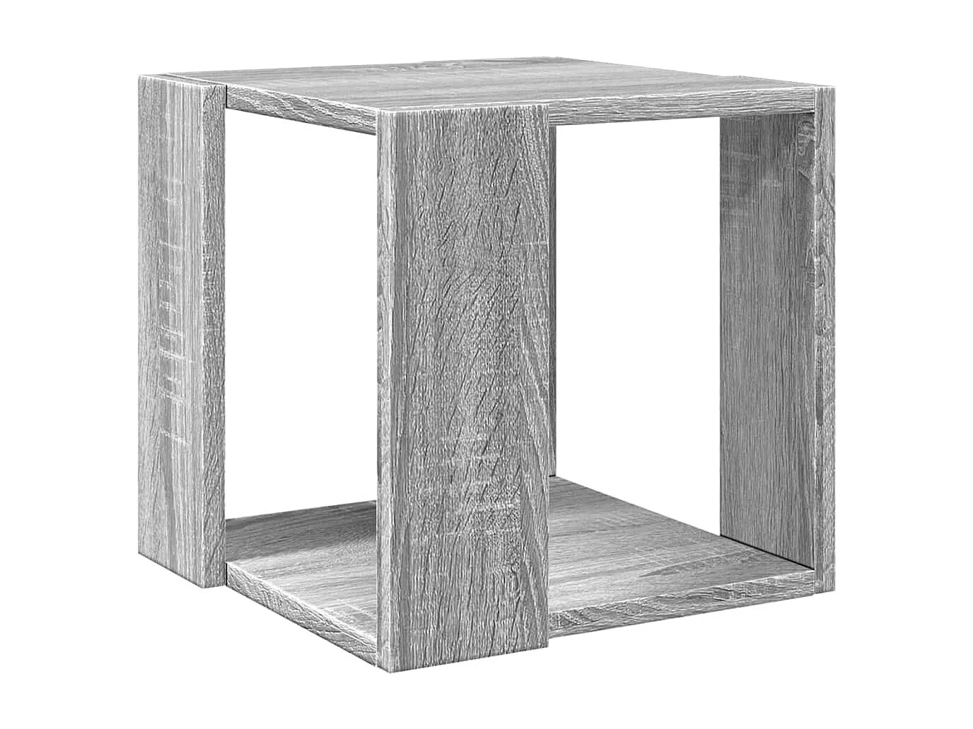 Table basse sonoma gris 32x32x30 cm bois d'ingénierie