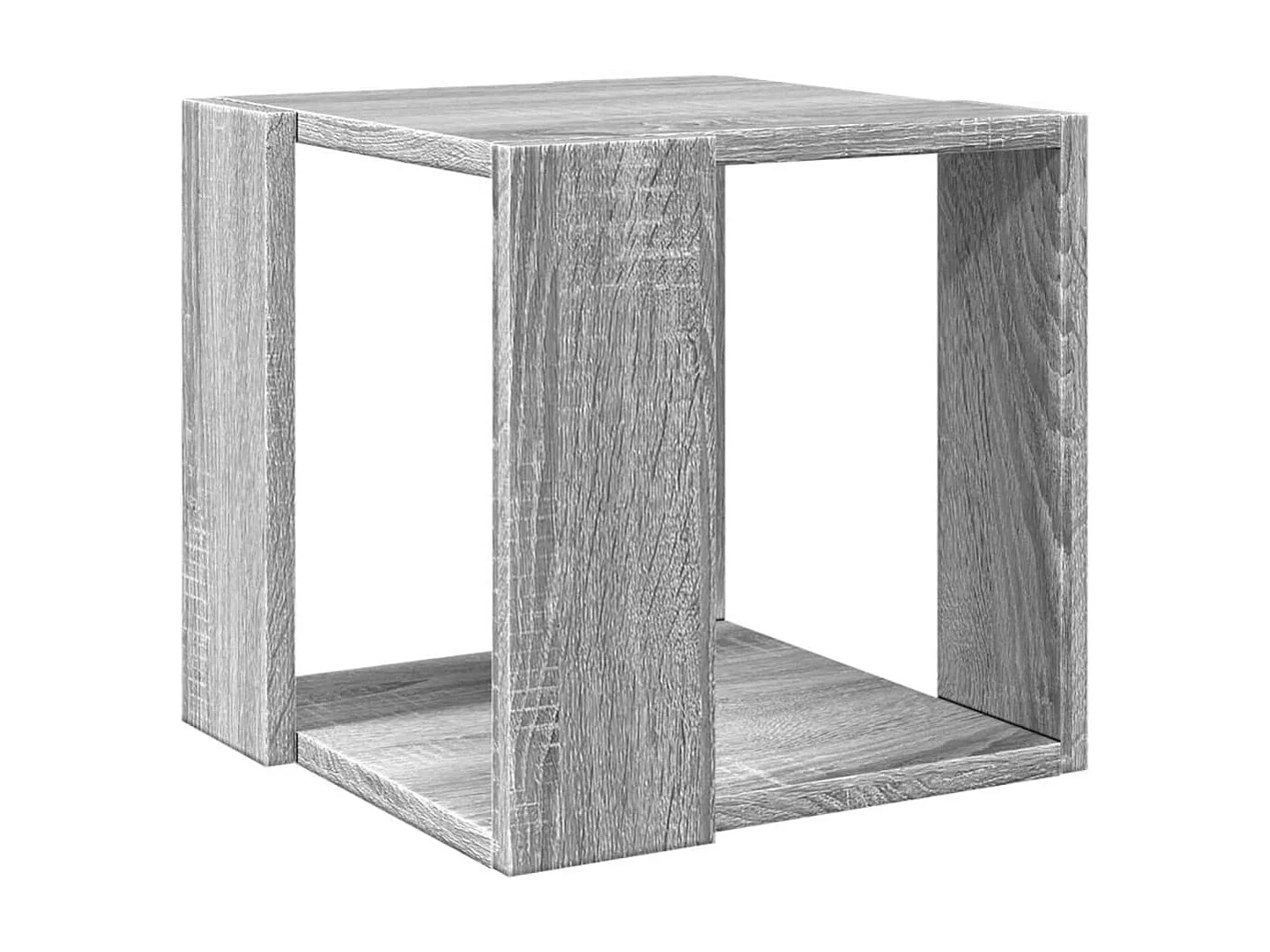 Table basse sonoma gris 32x32x30 cm bois d'ingénierie