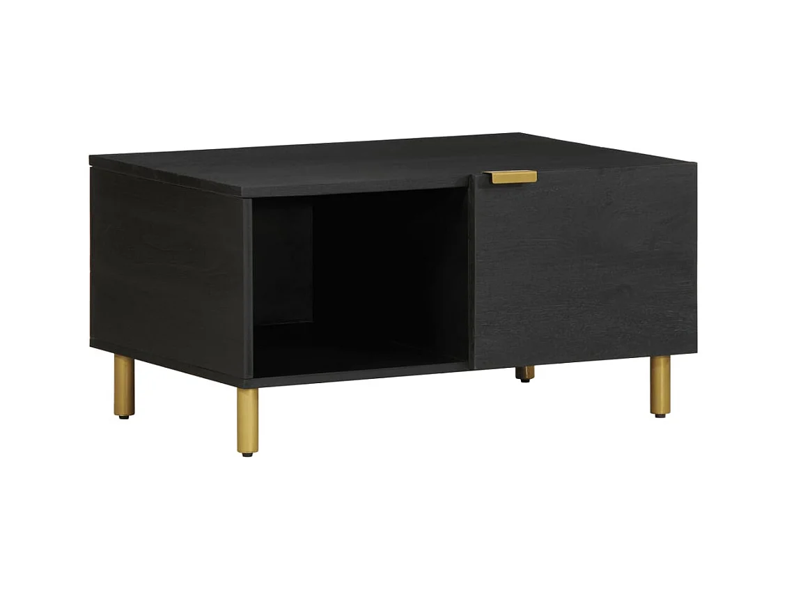 Table basse Noir 80x50x40 cm Bois d'ingénierie