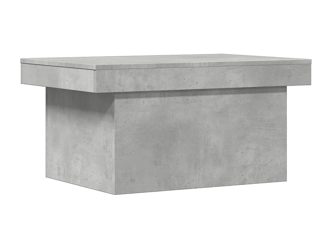 Table basse gris béton 100x55x40 cm bois d'ingénierie