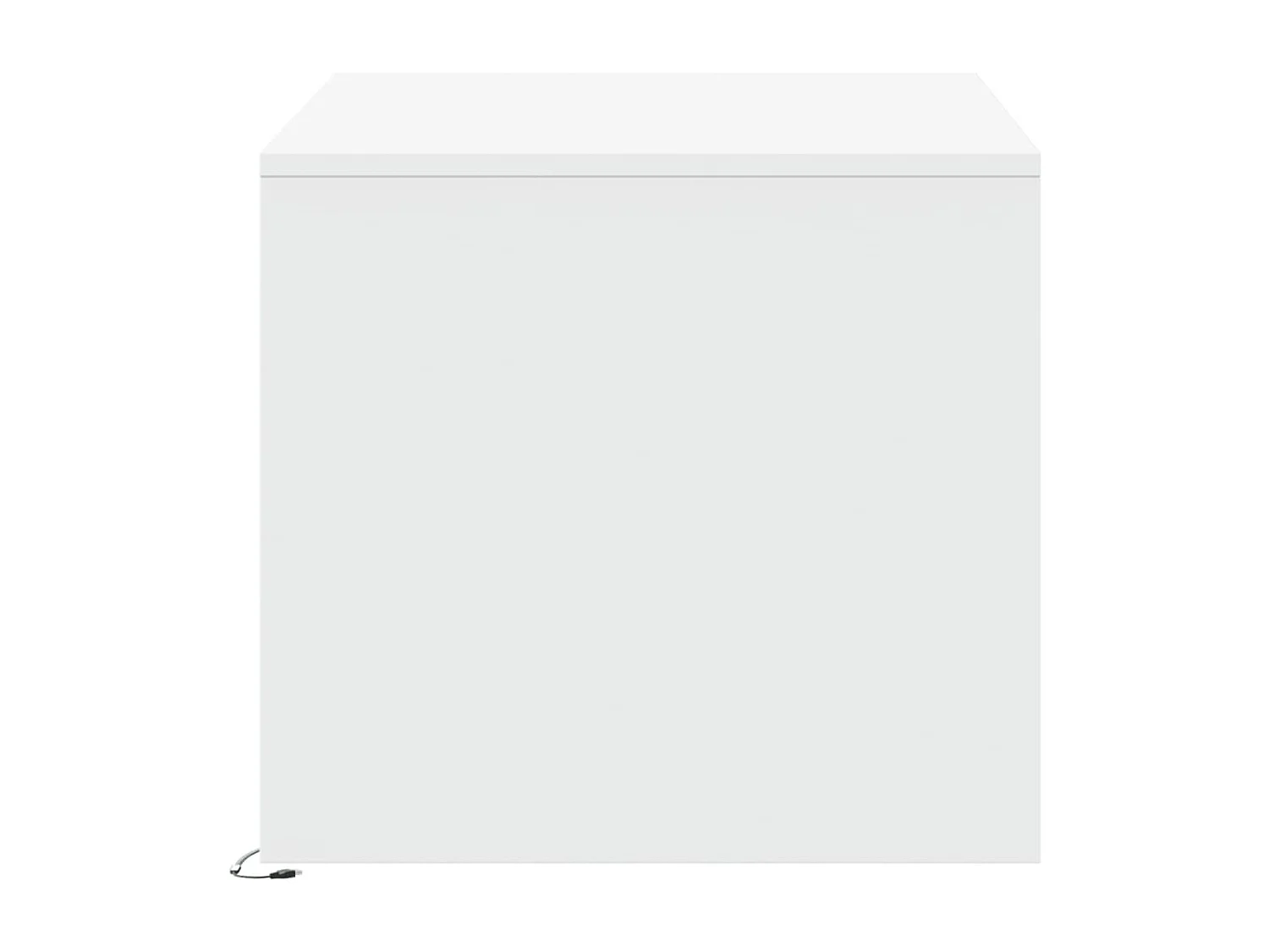 Mesa de centro com luzes LED derivados de madeira branco