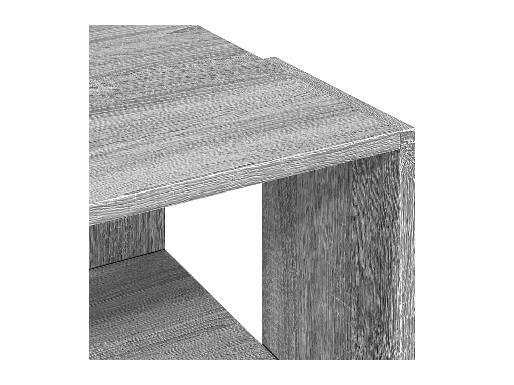 Table basse sonoma gris 89,5x48x30 cm bois d'ingénierie