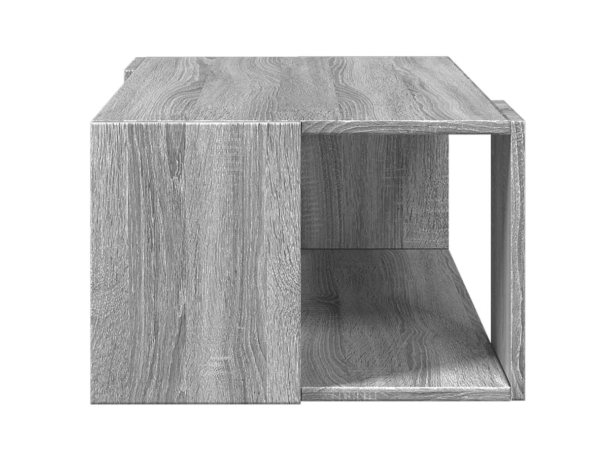 Mesa de centro madera de ingeniería gris Sonoma 89,5x48x30 cm
