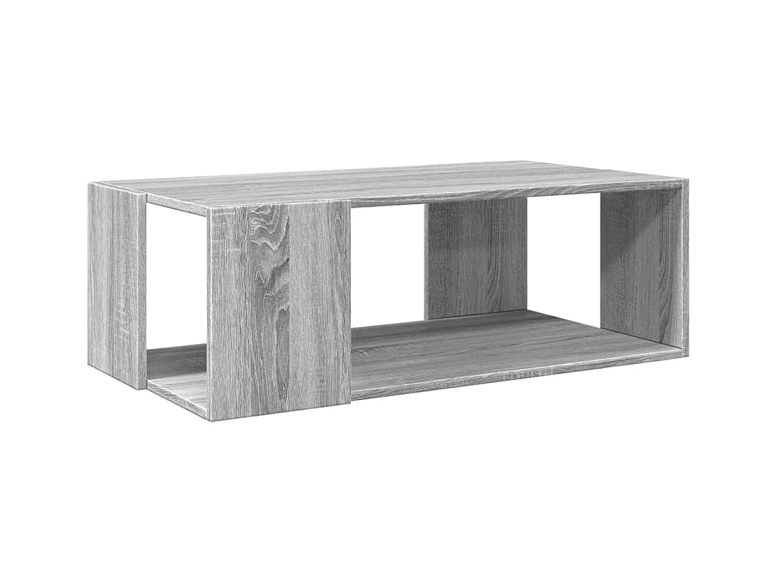 Mesa de centro madera de ingeniería gris Sonoma 89,5x48x30 cm