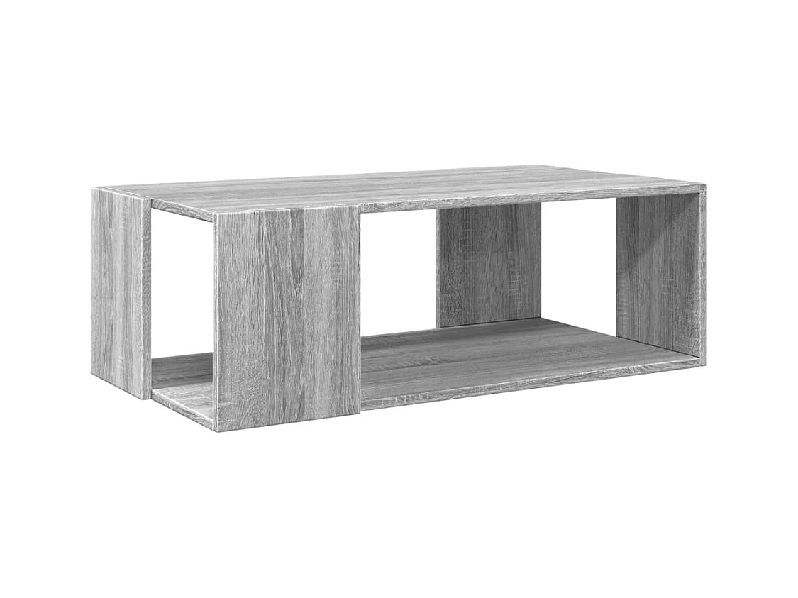 Mesa de centro madera de ingeniería gris Sonoma 89,5x48x30 cm