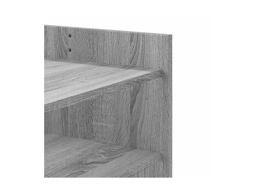 Mesa de centro madera de ingeniería gris Sonoma 100x50x50 cm