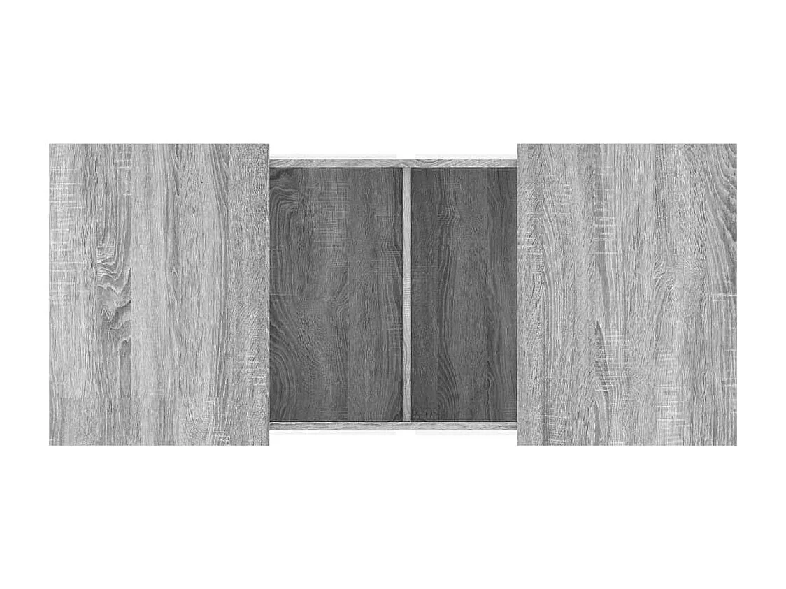 Salontafel 80x55x40 cm bewerkt hout grijs sonoma eikenkleurig