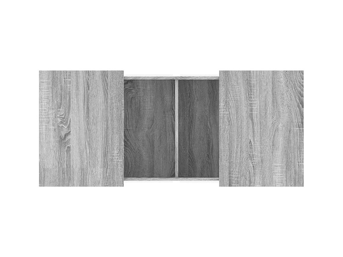 Mesa de centro madera de ingeniería gris Sonoma 80x55x40 cm