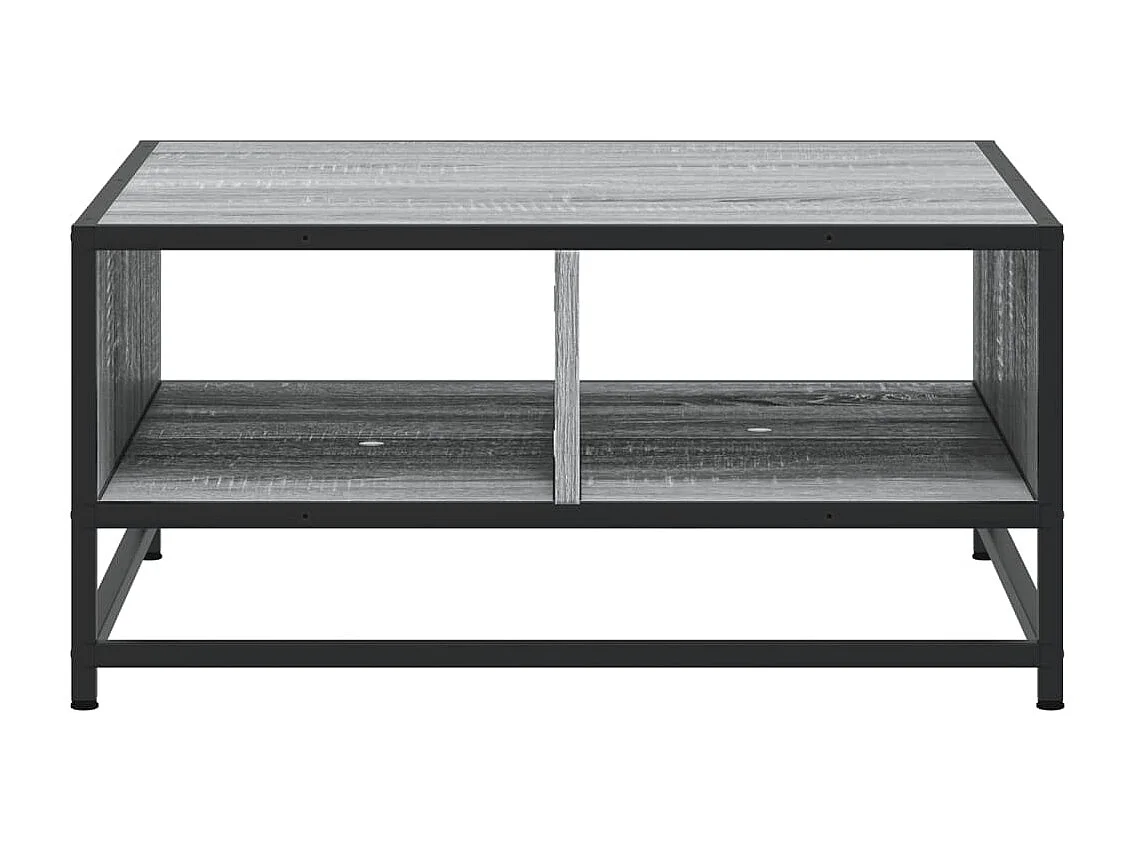 Mesa de centro derivados de madeira e metal cinzento sonoma