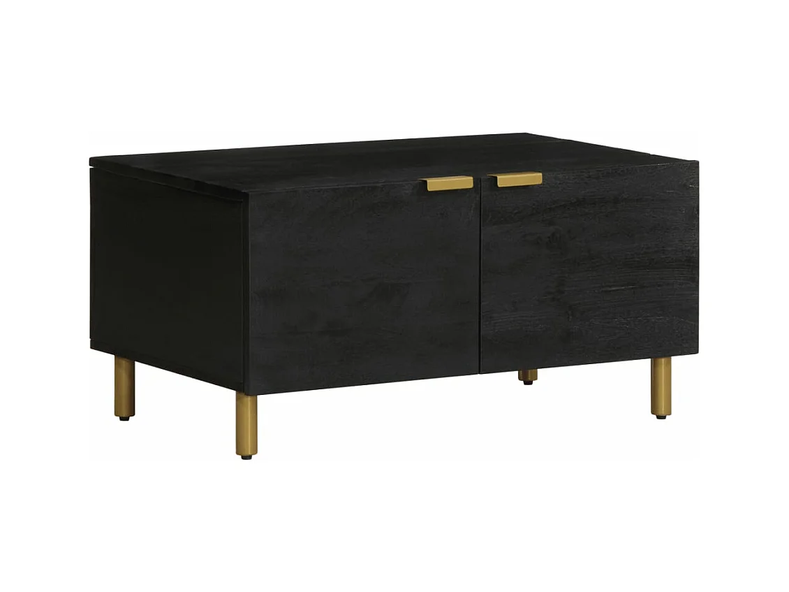 Table basse Noir 80x50x40 cm Bois d'ingénierie