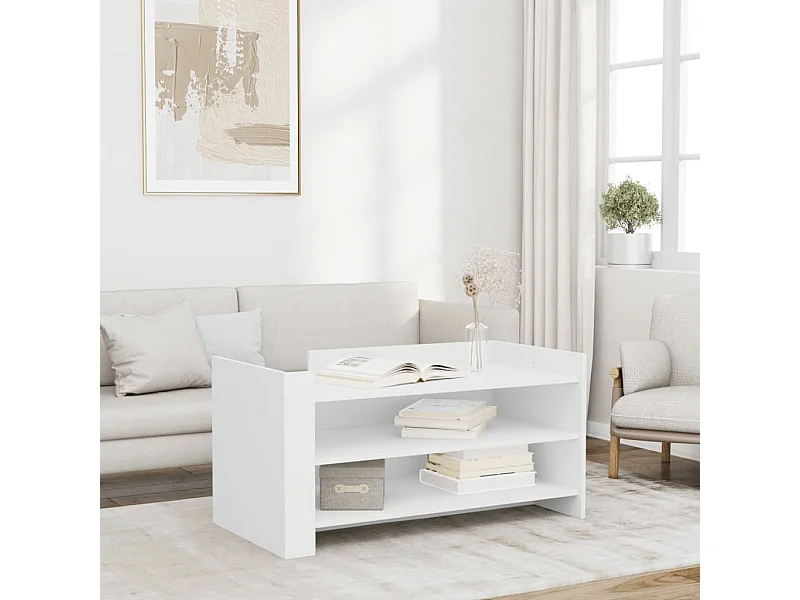 Mesa de centro 100x50x50 cm derivados de madeira branco