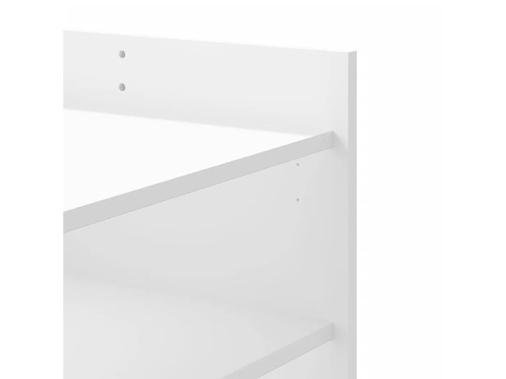 Table basse blanc 100x50x50 cm bois d'ingénierie