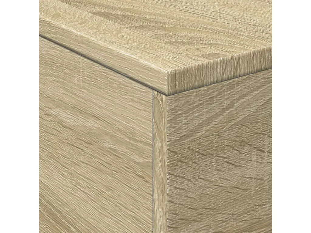 Table basse avec lumières LED chêne sonoma 50x50x40 cm